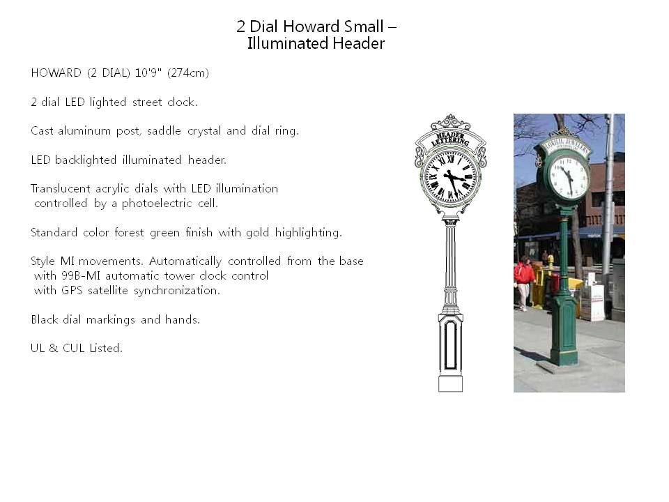 2 Dial Howard Small – Illuminated Header