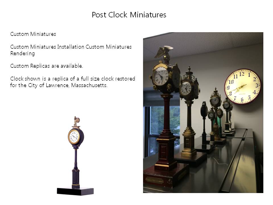 Post Clock Miniatures